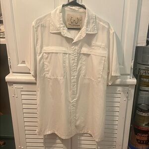 Tallwoods Men's White Short Sleeve Casual Shirt